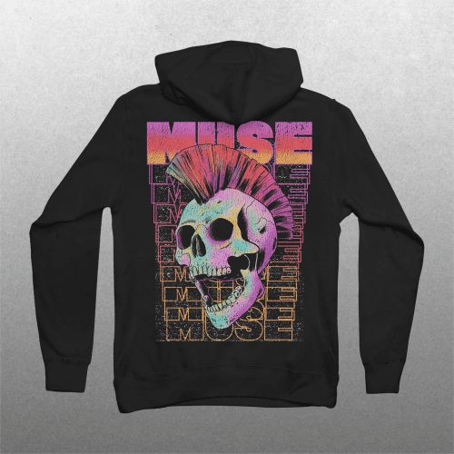 muse mowhawkskullhoodie